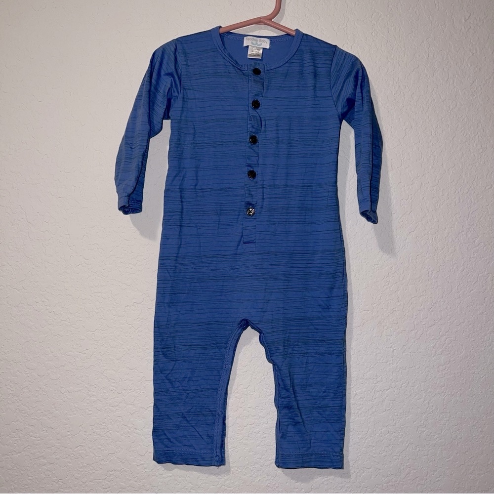 Feather baby one piece romper